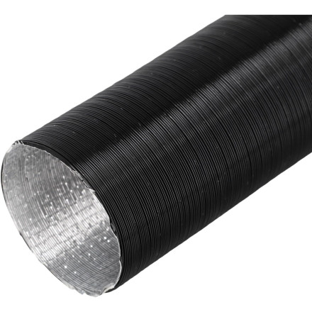 Gaine aluminium extensible noire - Ø 50 mm