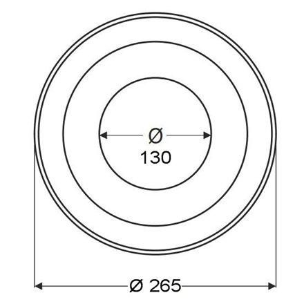 Rosace inox - Ø 130 mm