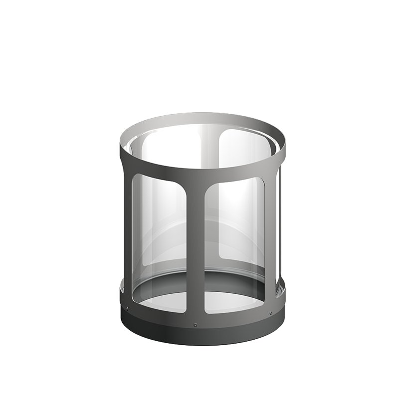 Support avec vitre standard pour barbecue à pellets Haussler