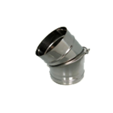 Coude orientable simple paroi inox - Ø 180