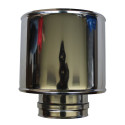 Chapeau anti-intempérie femelle simple paroi inox - Ø 120