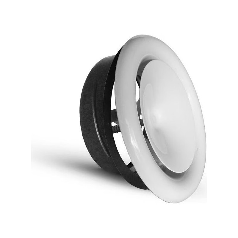 Grille ventilation d'air chaud blanche - Ø 125 mm