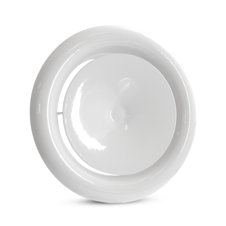 Grille ventilation d'air chaud blanche - Ø 80 mm