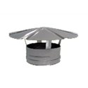 Chapeau chinois simple paroi inox femelle  - Ø 150