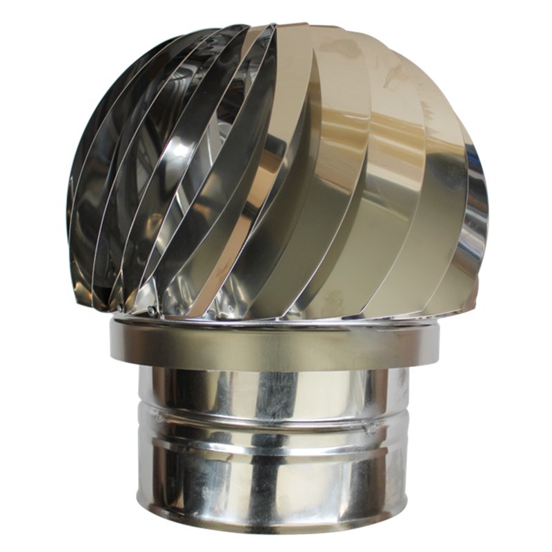 Girouette simple paroi inox femelle Ø160
