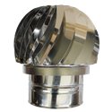 Girouette simple paroi inox femelle Ø160