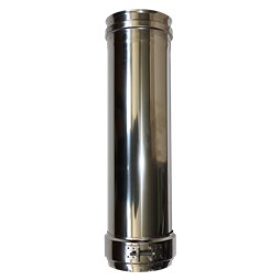 Longueur droite 250 mm double paroi isolée - Ø int/ext: 130-180