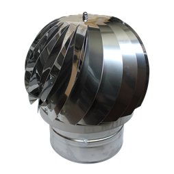 Girouette simple paroi inox femelle Ø200