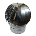 Girouette simple paroi inox femelle Ø200