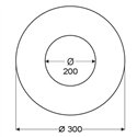 Rosace inox - Ø 200 mm