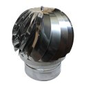 Girouette simple paroi inox femelle Ø300
