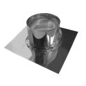 Solin inox pour toit terrasse - Conduit Ø 300