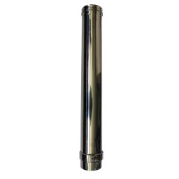 Longueur droite 1000 mm simple paroi inox - Ø 350
