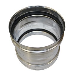 Manchette femelle/femelle simple paroi inox - Ø 350 mm