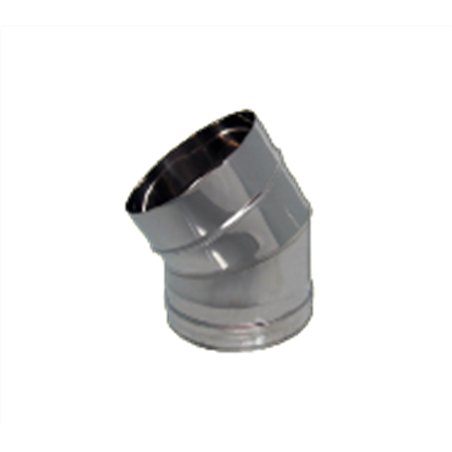 Coude à 30° simple paroi inox  - Ø 80