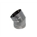 Coude à 30° simple paroi inox  - Ø 80