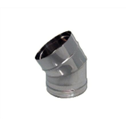 Coude à 30° simple paroi inox  - Ø 80