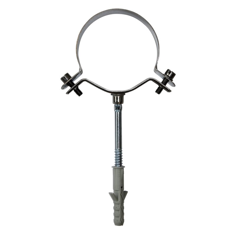 Collier de mur simple paroi inox - Ø 80