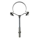 Collier de mur simple paroi inox - Ø 80