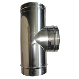 Té à 90° femelle simple paroi inox - Ø 80