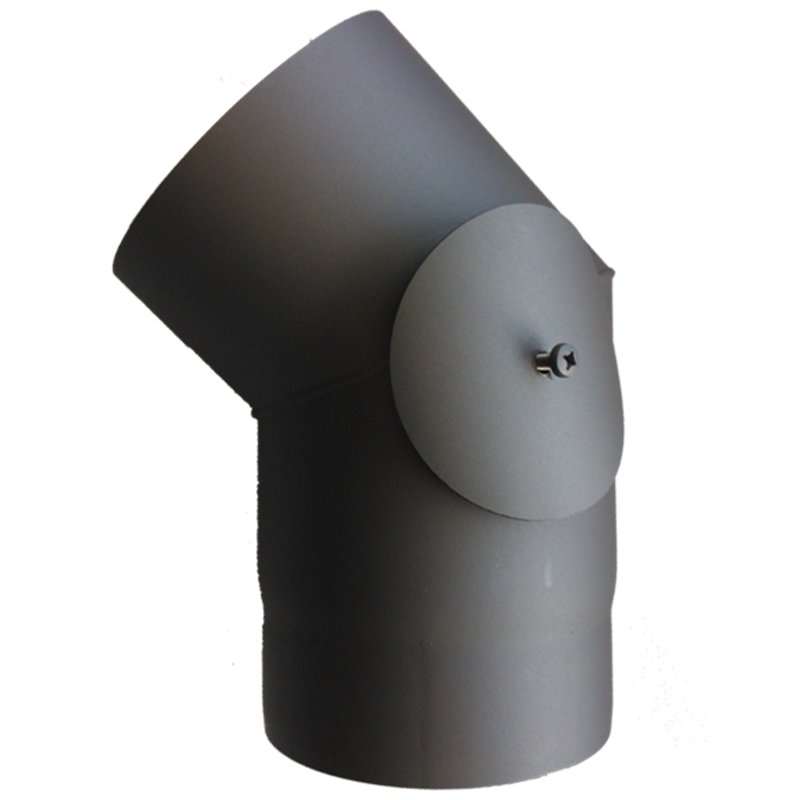 Coude à 45° avec trappe gris - Ø 150 Coude à 45° avec trappe gris - Ø 150