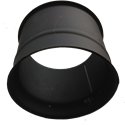Raccord boisseau horizontal Ø150mm gris