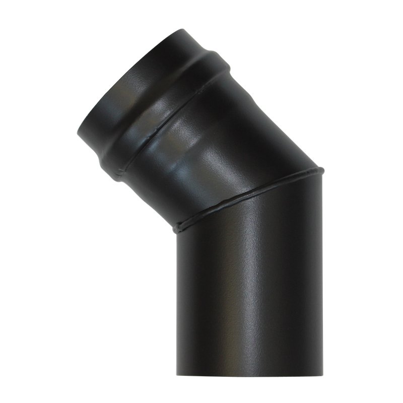 Coude à 45° noir - Ø 100 Coude à 45° noir - Ø 100