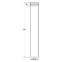 Longueur droite noir 250 mm - Ø 100 Longueur droite noir 250 mm - Ø 100