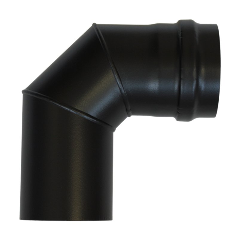 Coude à 90° noir - Ø 80 mm Coude à 90° noir - Ø 80 mm