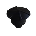 Chapeau anti-intempérie noir - Ø 80 Chapeau anti-intempérie noir - Ø 80