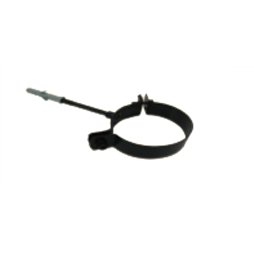 Collier de fixation mural noir - Ø 80