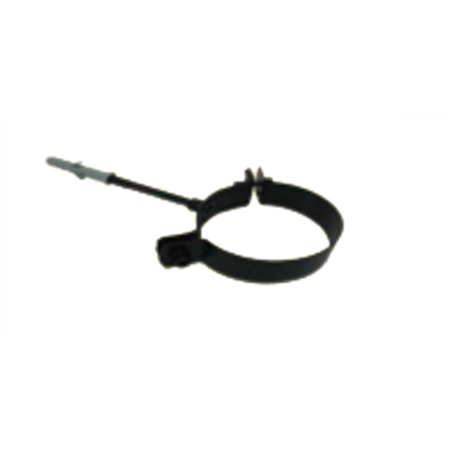 Collier de fixation mural noir - Ø 80