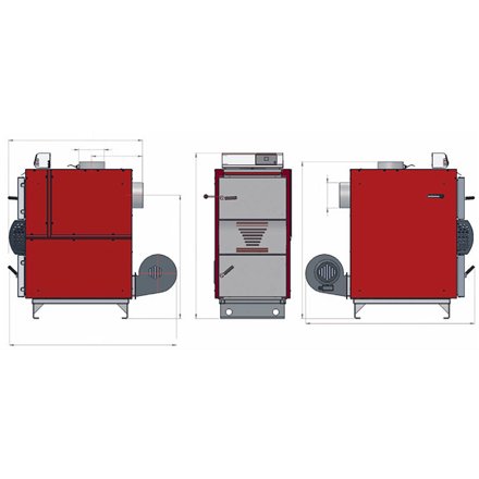 Générateur d'air chaud à gazéification Orlanski Orligno 600 25kW